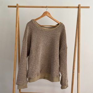 Silence + Noise Urban Outfitters Taupe Crew Neck Sweater